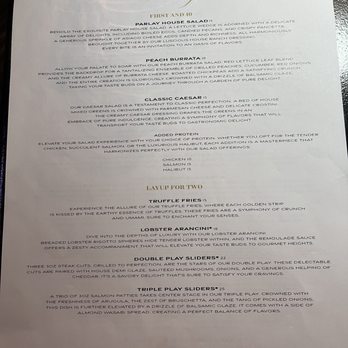 Parlay On Ninth - Menu - Sports Bars Near Me - Cleveland, Ohio Parlay On Ninth - Menu - Sports Bars Near Me - Cleveland, Ohio