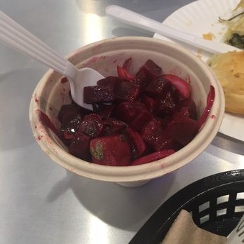 Go Greek - Beet salad. Very traditional with onions - Greek Near Me - Mineola, New York