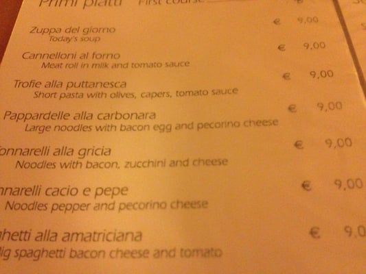 Menu photo 8 La Taverna dei Fori Imperiali Rome, RM Menu photo 8 La Taverna dei Fori Imperiali Rome, RM