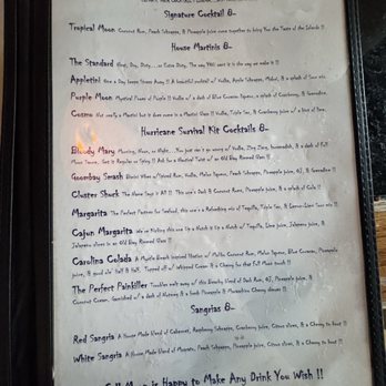 The Full Moon Oyster Bar - Menu - Seafood Near Me - Clemmons, North Carolina