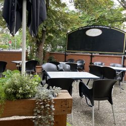 L'Angolo - The patio where we were sitting.