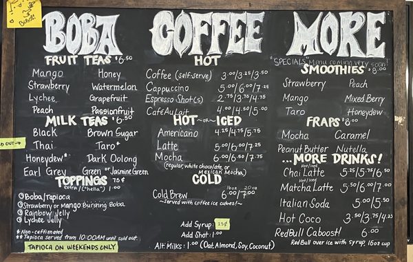 Menu photo 1 P-Town Coffee & Tea Pacifica, CA Menu photo 1 P-Town Coffee & Tea Pacifica, CA