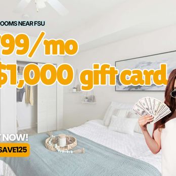 Legacy Student Living - Sign your lease within 48 hours of applying for a $1,000 gift card on our 2-bedroom B1 floor plan! - University Housing Near Me - Tallahassee, Florida Legacy Student Living - Sign your lease within 48 hours of applying for a $1,000 gift card on our 2-bedroom B1 floor plan! - University Housing Near Me - Tallahassee, Florida