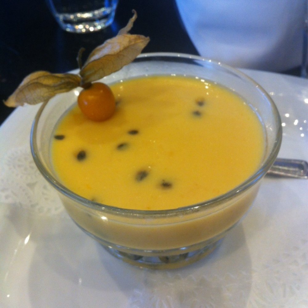 Passion fruit mousse
