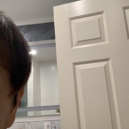 Lopsided, one side is 1" long the other side 3 " long as if a child cut my hair. Can't go out looking like this. Lopsided, one side is 1" long the other side 3 " long as if a child cut my hair. Can't go out looking like this.