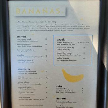 Bananas - New American Near Me - New York, New York Bananas - New American Near Me - New York, New York