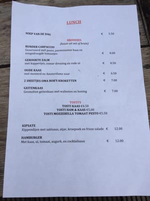 Menu photo 6 Amstelhaven Amsterdam, NH Menu photo 6 Amstelhaven Amsterdam, NH