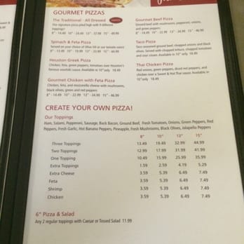 Houston Pizza - Menu 2 - Pizza Near Me - Swift Current, Saskatchewan