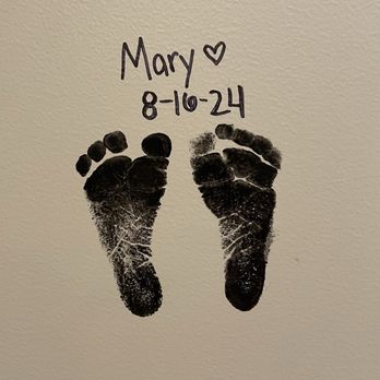 Pure Births - Our little ones footprints now a part of their beautiful wall - Midwives Near Me - Santa Clarita, California
