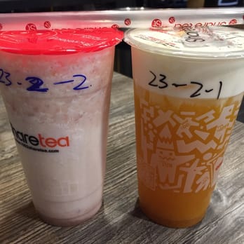 Sharetea - Handmade taro fresh milk and mango green tea crema - Coffee & Tea Near Me - San Leandro, California Sharetea - Handmade taro fresh milk and mango green tea crema - Coffee & Tea Near Me - San Leandro, California
