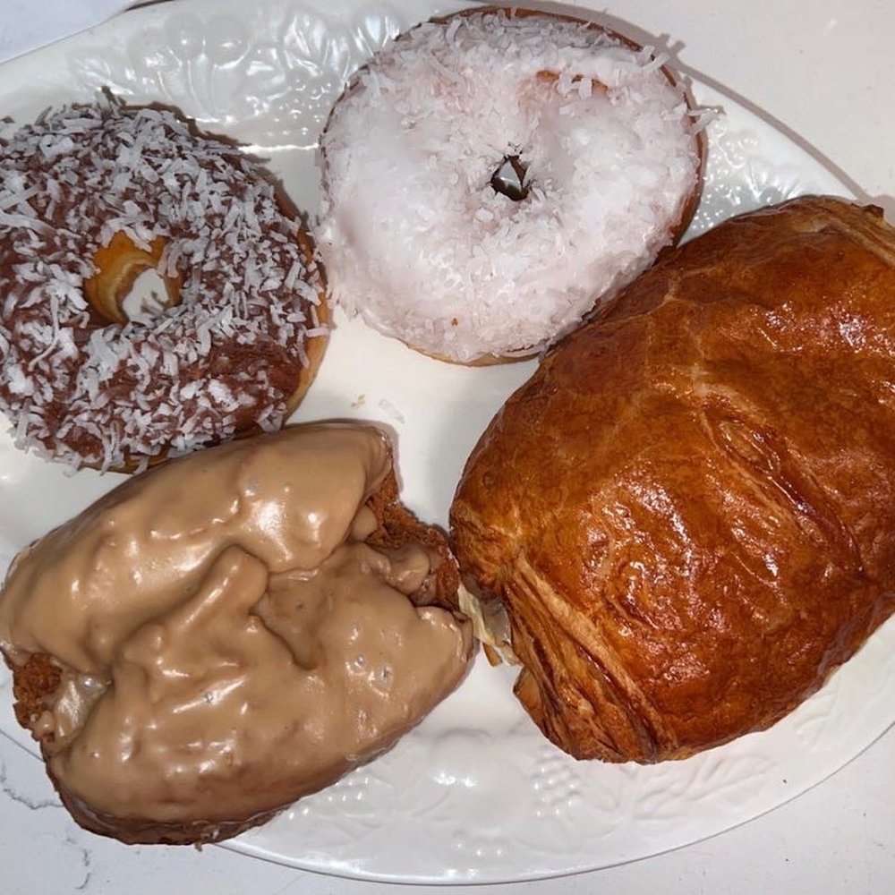 Chocolate coconut, white frosting coconut, buttermilk maple, Turkey & cheese crescent Chocolate coconut, white frosting coconut, buttermilk maple, Turkey & cheese crescent