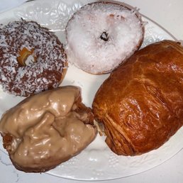 Chocolate coconut, white frosting coconut, buttermilk maple, Turkey & cheese crescent Chocolate coconut, white frosting coconut, buttermilk maple, Turkey & cheese crescent