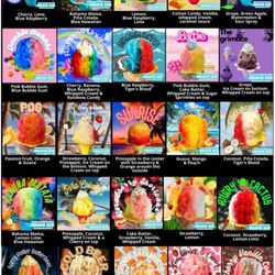 Marina’s Fresh Fruit Shave Ice - Combination Menu
