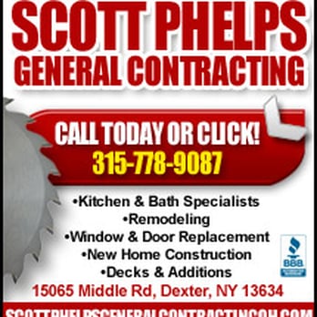 Scott Phelps General Contracting - Scott Phelps General Contracting Powered By YellowPageCity.com - General Contractors Near Me - Watertown, New York Scott Phelps General Contracting - Scott Phelps General Contracting Powered By YellowPageCity.com - General Contractors Near Me - Watertown, New York