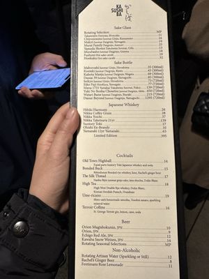 Menu photo 5 Sushi Kashiba Seattle, WA