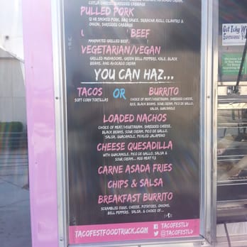 TacofestLV - a menu on a food truck - Food Trucks Near Me - Las Vegas, Nevada TacofestLV - a menu on a food truck - Food Trucks Near Me - Las Vegas, Nevada