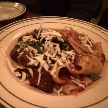Spiga - Jumbo rigatoni with eggplant, tomato sauce & aged ricotta - Food Delivery Services Near Me - New York, New York