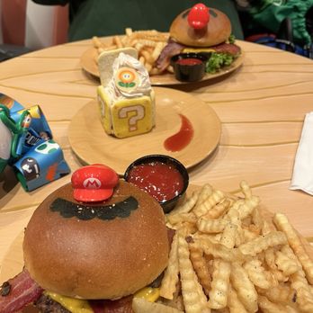 Toadstool Cafe - Mario burger and Tiramisu dessert - Cafes Near Me - Universal City, California Toadstool Cafe - Mario burger and Tiramisu dessert - Cafes Near Me - Universal City, California
