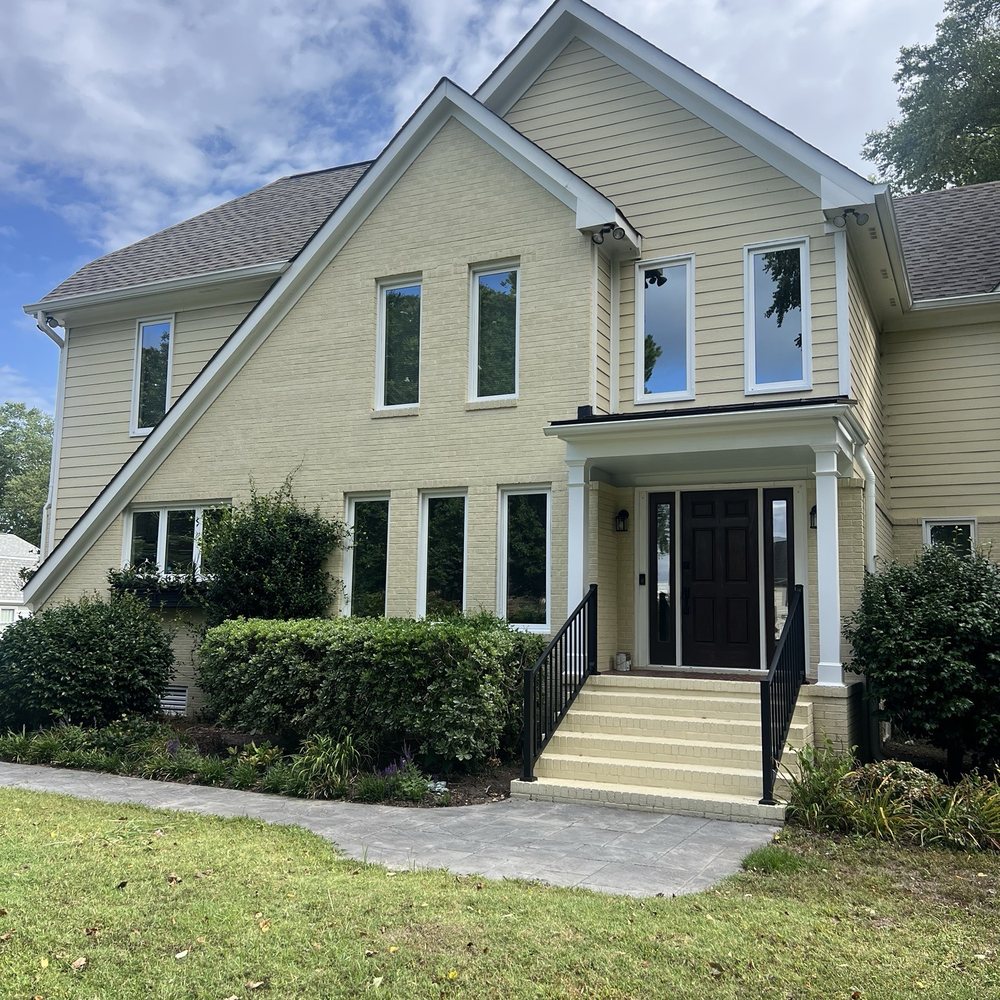 Decked Out Builders - New Front Porch, Portico, Columns and Railings - Decks & Railing Near Me - Virginia Beach, Virginia Decked Out Builders - New Front Porch, Portico, Columns and Railings - Decks & Railing Near Me - Virginia Beach, Virginia