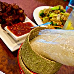 SabaiDee Thai Lao Cuisine - 68. Sticky rice (pairs perfectly with # 3, 4, 6, 8 & 9.