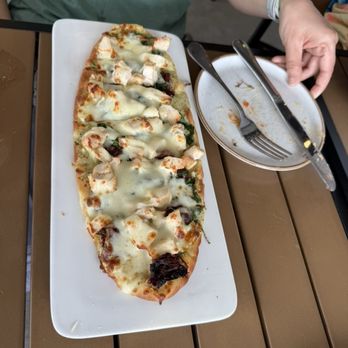 58 West - Italian chicken flatbread - Wineries Near Me - Logan, Ohio