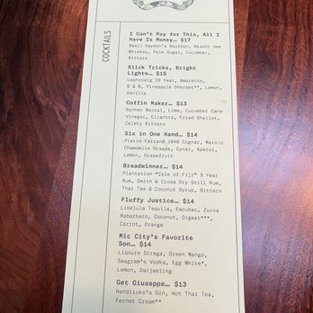 Phuket Cafe - Cocktail Menu - Thai Near Me - Portland, Oregon