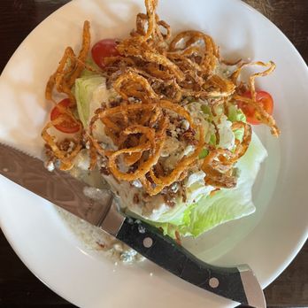 OAK at The Glen - The Wedge; after I took 1/2 the onion strings off. - Bars Near Me - Glenview, Illinois OAK at The Glen - The Wedge; after I took 1/2 the onion strings off. - Bars Near Me - Glenview, Illinois