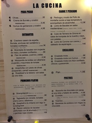 Menu photo 4 La Balmesina Barcelona, B