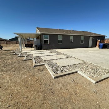 JJ Concrete & Landscaping - JJ installed the concrete border that holds the rocks in, concrete pads were already there. - Landscaping Near Me