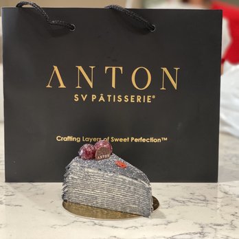 Anton - Black Sesame Mille Crepes Slice - GH - Bakeries Near Me - San Jose, California