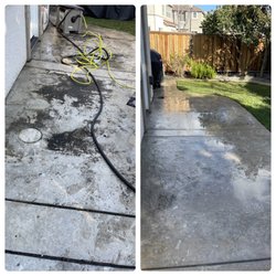 Mike's Gardening Service - Pressure washing before & after