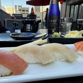 RA Steak & Sushi - Tuna, YELLOWTAIL HAMACHI* NIGIRi and salmon - Sushi Bars Near Me - Austin, Texas RA Steak & Sushi - Tuna, YELLOWTAIL HAMACHI* NIGIRi and salmon - Sushi Bars Near Me - Austin, Texas