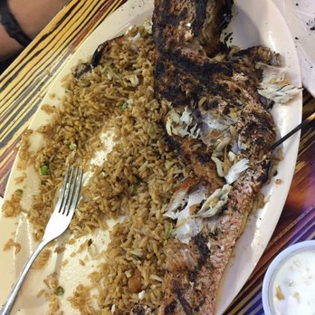 Mambo Seafood - Deflated grilled red snapper after ravaging it due to hungry and deliciousness! - Seafood Near Me - Houston, Texas Mambo Seafood - Deflated grilled red snapper after ravaging it due to hungry and deliciousness! - Seafood Near Me - Houston, Texas
