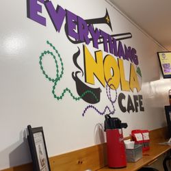 Everythang Nola Cafe - Inside wall