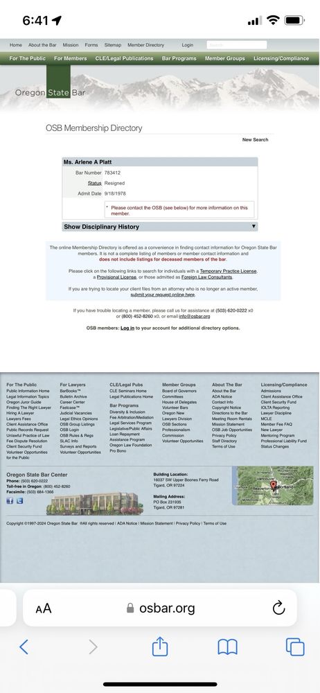 Arlene A Platt Attorney at Law - divorce attorney in Eugene, OR