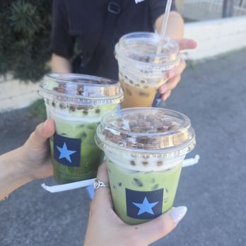 Starlet Coffee - Matcha + coffee cocoa puff latte - Coffee & Tea Near Me - Pasadena, California