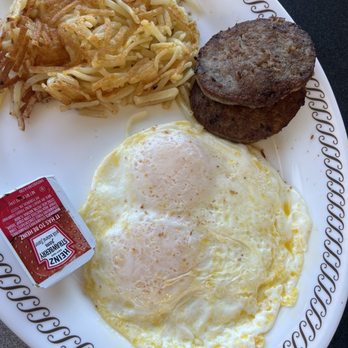 Waffle House - Durham - All-Star Breakfast with sausage - Waffles Near Me - Durham, North Carolina Waffle House - Durham - All-Star Breakfast with sausage - Waffles Near Me - Durham, North Carolina
