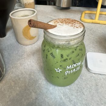 Moonphaze - Iced Banana cream matcha with cinnamon - Coffee & Tea Near Me - Agoura Hills, California Moonphaze - Iced Banana cream matcha with cinnamon - Coffee & Tea Near Me - Agoura Hills, California