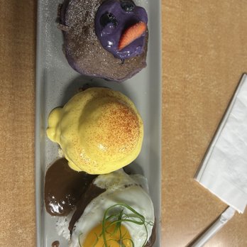Guieb Cafe - Loco moco, eggs Benedict, ube Ube Mascarpone Pancake - Breakfast & Brunch Near Me - Wahiawa, Hawaii