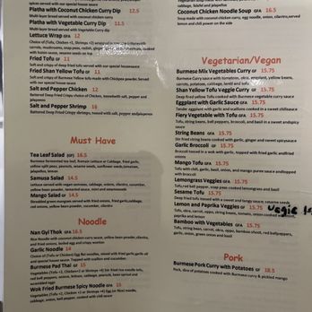 New Burma - menu - Burmese Near Me - San Francisco, California New Burma - menu - Burmese Near Me - San Francisco, California