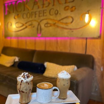 Kickabrew Coffee - two cups of coffee on a tray - Coffee & Tea Near Me - Edwards, Illinois