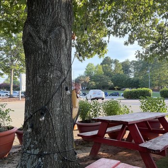 Lobos Tacos y Pupusas - Cute outdoor seating - Tacos Near Me - Raleigh, North Carolina