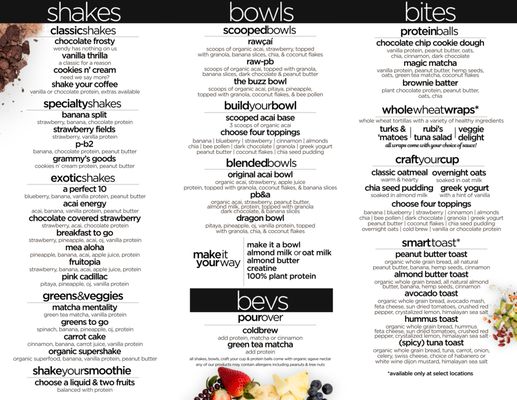 Menu photo 1 Shake Smart Los Angeles, CA Menu photo 1 Shake Smart Los Angeles, CA