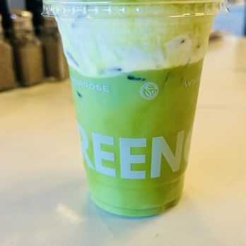 Greenova - Matcha Vanilla Teatte with Vanilla Cold Foam - Coffee & Tea Near Me - Frisco, Texas