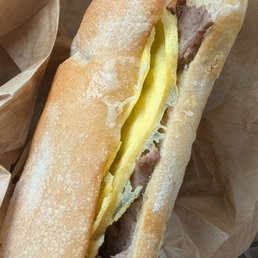 Steak & Wake breakfast sandwich Steak & Wake breakfast sandwich