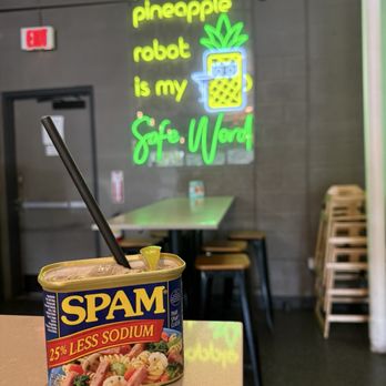 Pineapple Robot - Cocktail in a spam can! - Tiki Bars Near Me - Lahaina, Hawaii Pineapple Robot - Cocktail in a spam can! - Tiki Bars Near Me - Lahaina, Hawaii