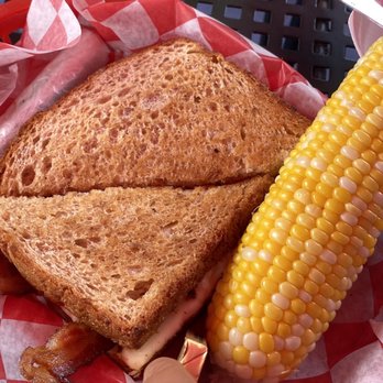 The Docksider - a corn on the cob and a sandwich - Seafood Near Me - Northeast Harbor, Maine The Docksider - a corn on the cob and a sandwich - Seafood Near Me - Northeast Harbor, Maine