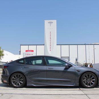 Unplugged Performance - Model 3 with side skirts - Motorsport Vehicle Dealers Near Me - Hawthorne, California