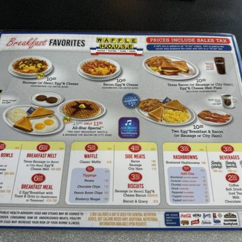 Waffle House - Menu - Breakfast & Brunch Near Me - Belcamp, Maryland