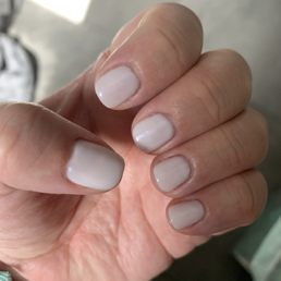 Off white manicure by Heather Off white manicure by Heather